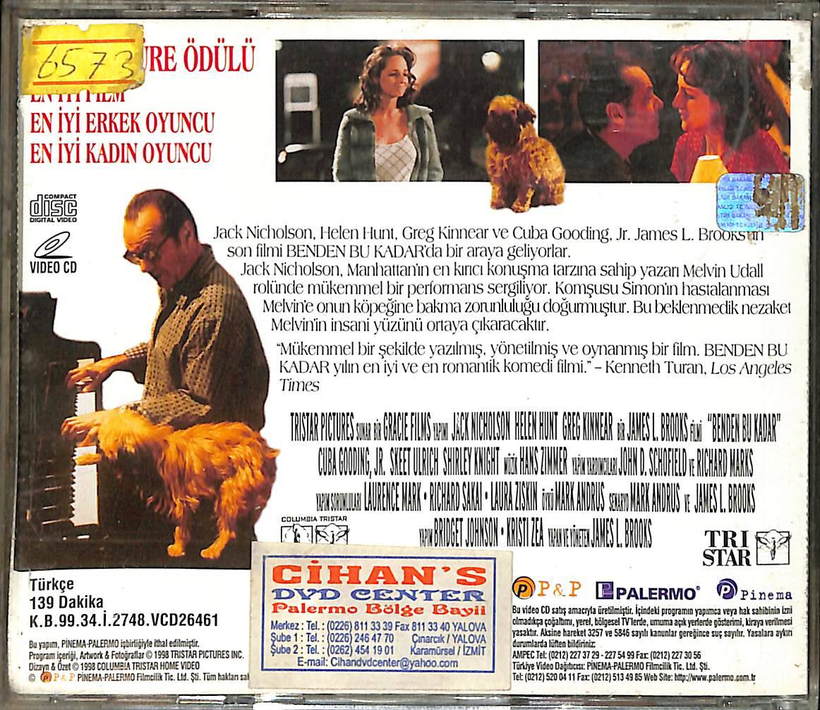 Benden Bu Kadar (Jack Nicholson) VCD Film (İkinci El) VCD27523 - 2