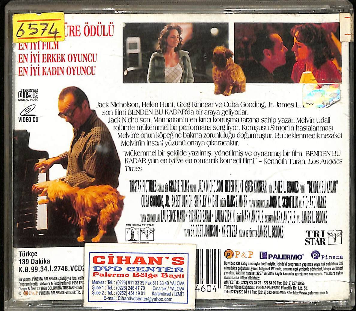 Benden Bu Kadar (Jack Nicholson) VCD Film VCD15962 - 2