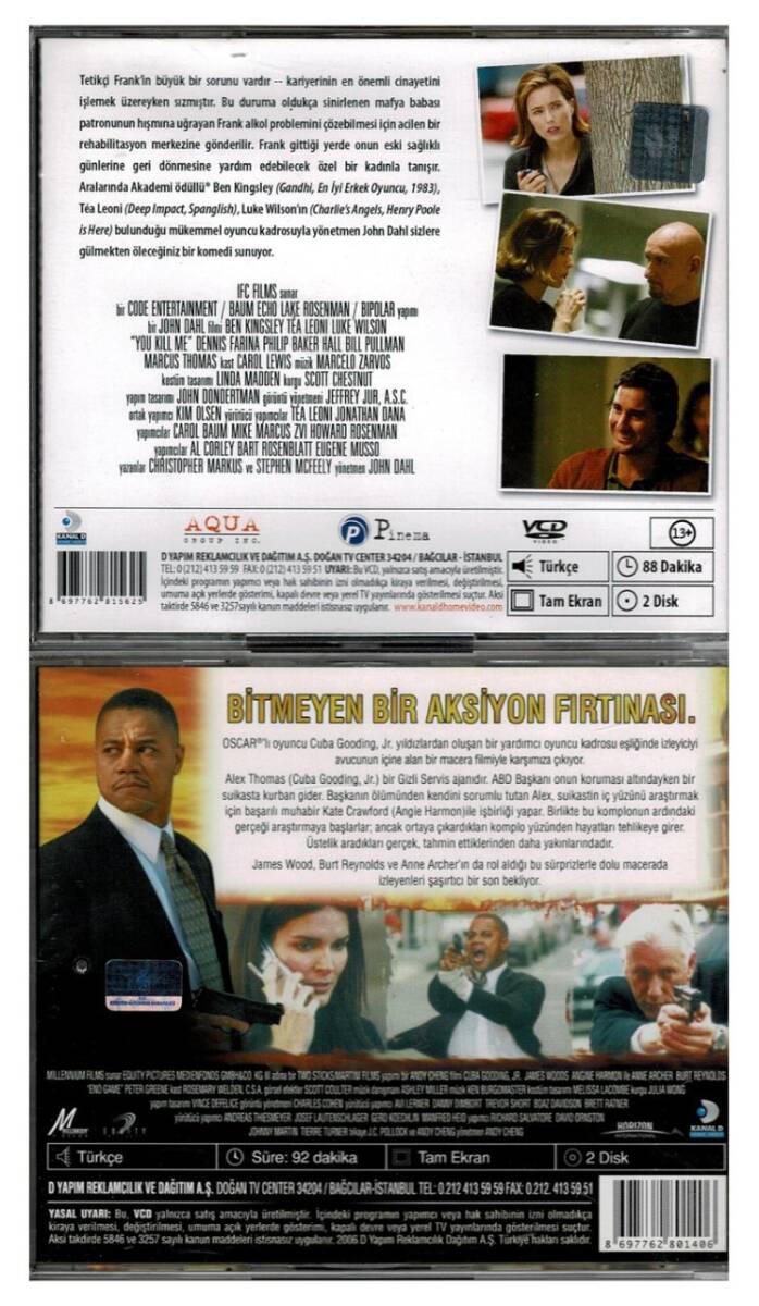Beni Deli Etme Oyunun Sonu - 2 Adet VCD Film VCD349 - 2