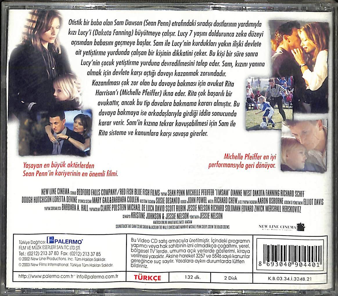 Benim Adım Sam - I Am Sam (2001) Orjinal VCD Film ' Sean Penn ' VCD27901 - 2