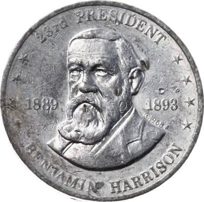 Benjamin Harrison 23rd President of USA 1889-1903 Jeton JTF567 - 1