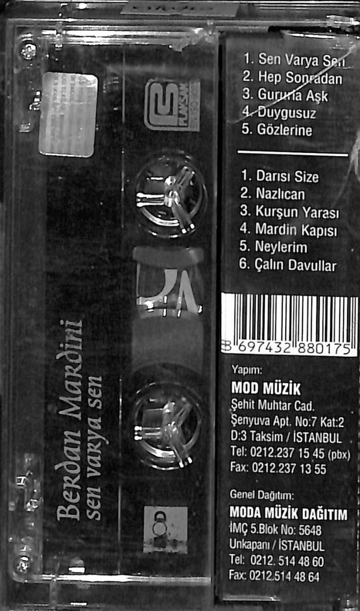 Berdan Mardini - Sen Varya Sen Kaset (İkinci El) KST28454 - 2