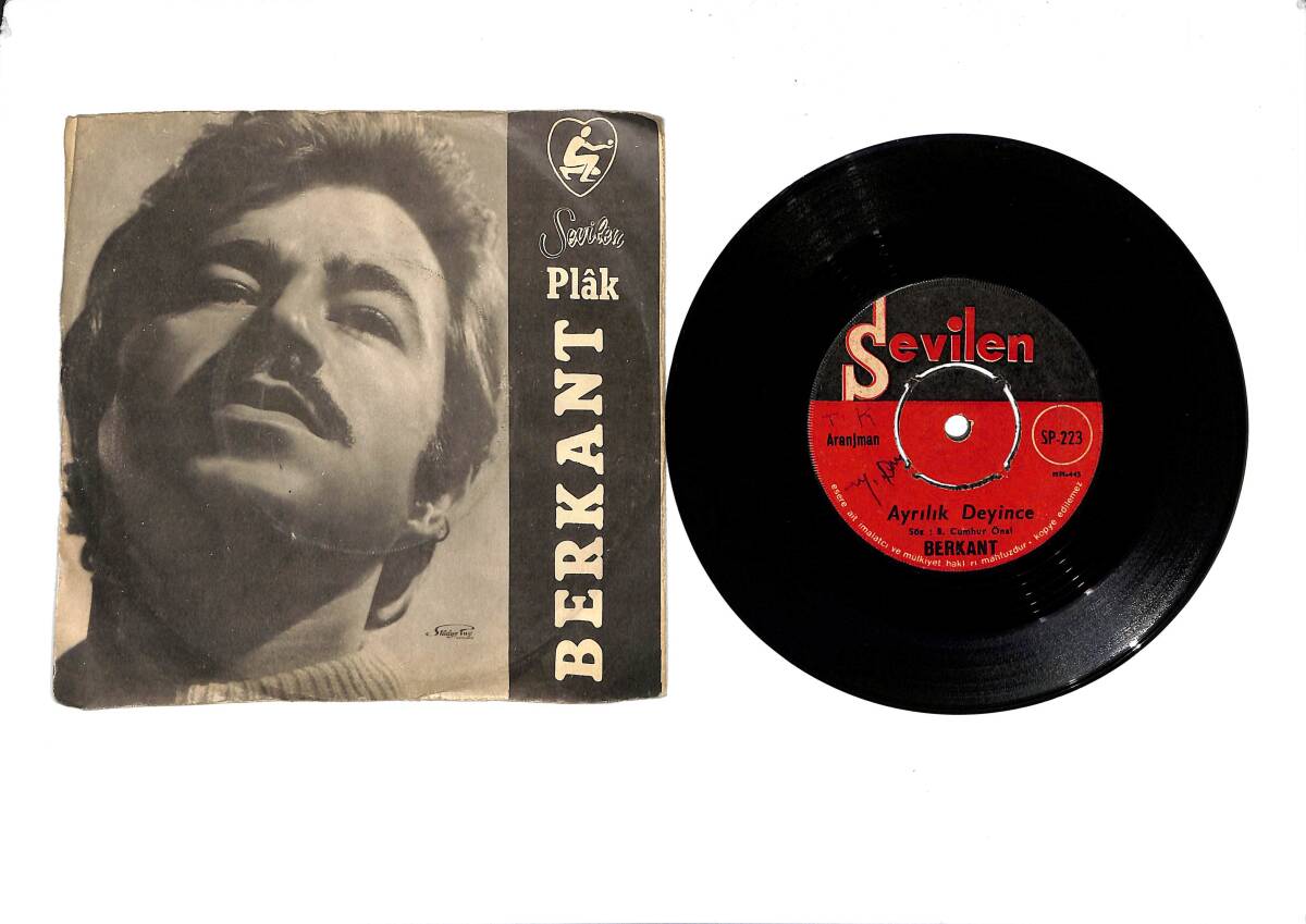 Berkant ‎– Ayrılık Deyince & Kısmet Olursa 45′lik Plak (10/7) PLK27448 - 1