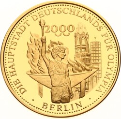 Berlin 2000 Yaz Olimpiyatları Altın Kaplama Madalyon MVM2036 - Gökçekoleksiyon
