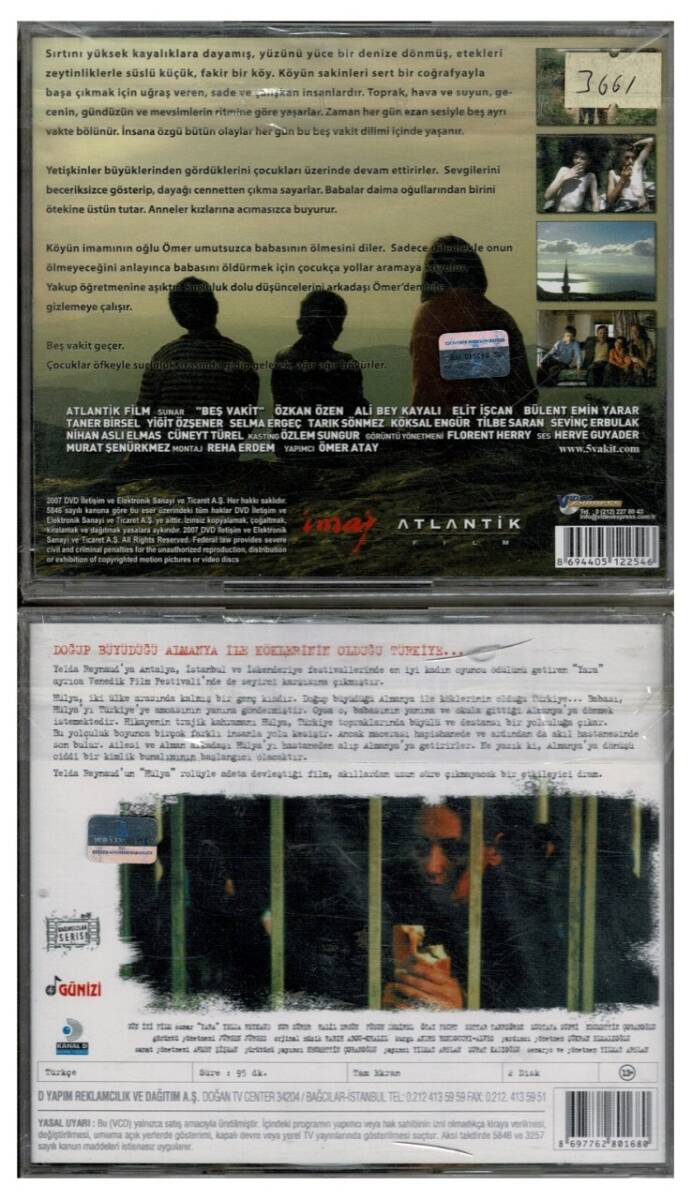 Beş Vakit Yara - 2 Adet VCD Film VCD1221 - 2
