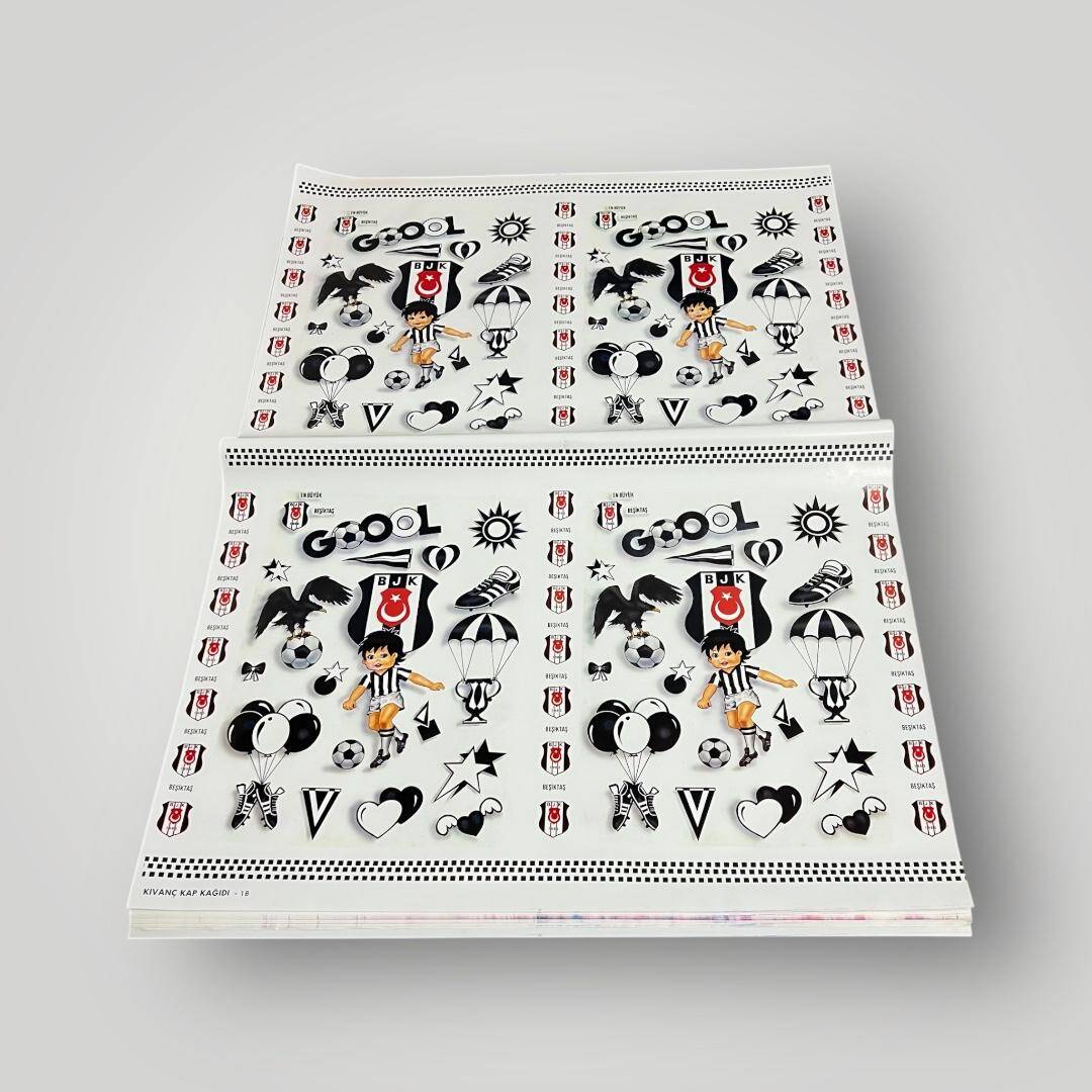 Beşiktaş 1990s Kaplama Kağıdı (Cilt) 70x50cm AOB4989 - 1