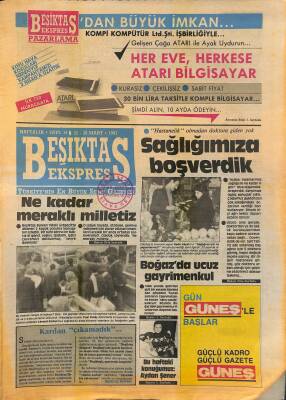 Beşiktaş Ekspres Gazetesi 22-28 Mart 1987 - Boğazda Ucuz Gayrimenkul GZ119199 - 1