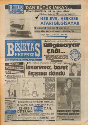 Beşiktaş Ekspres Gazetesi 22-28 Mart 1987 - Okullarımız Yeni Bir Döneme Giriyor Bilgisayar Çağı... GZ119200 - 1