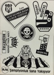 Beşiktaş Eski Çıkartma Paketi AKS1206 - Gökçekoleksiyon