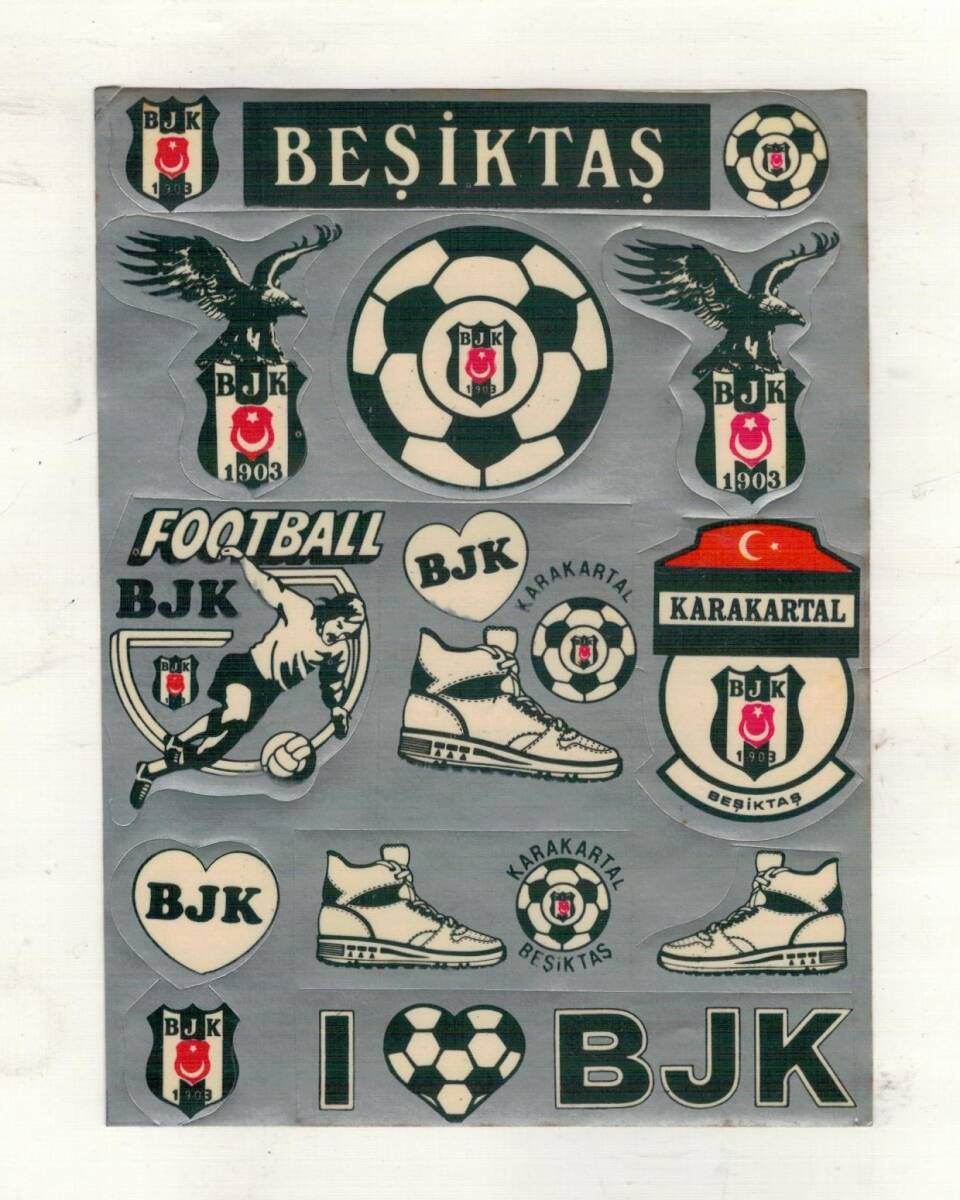 Siyah - Beyaz Karakartal – 1980’ler Dönemi Orijinal Vintage Sticker / Çıkartma STKR7 - 1
