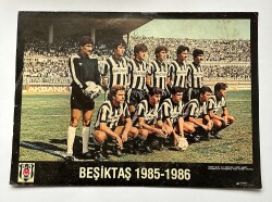 Beşiktaş Oyuncu Kadrosu 1985 - 1986 Kartpostal KRT11103 - Gökçekoleksiyon