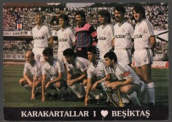 Beşiktaş Oyuncu Kadrosu Büyük Boy Kartpostal KRT4898 - Gökçekoleksiyon