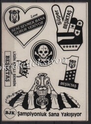 Beşiktaş Taraftar Çıkartma Aksesuarı AKS283 - 2