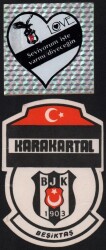 Beşiktaş Taraftar Çıkartma Aksesuarı KRT4528 - Gökçekoleksiyon