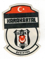 Beşiktaş Taraftar Çıkartması AKS123 - Gökçekoleksiyon