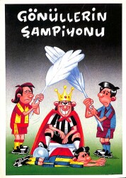 Beşiktaş Temalı Kartpostal (Küçük Boy) KRT19944 - Gökçekoleksiyon
