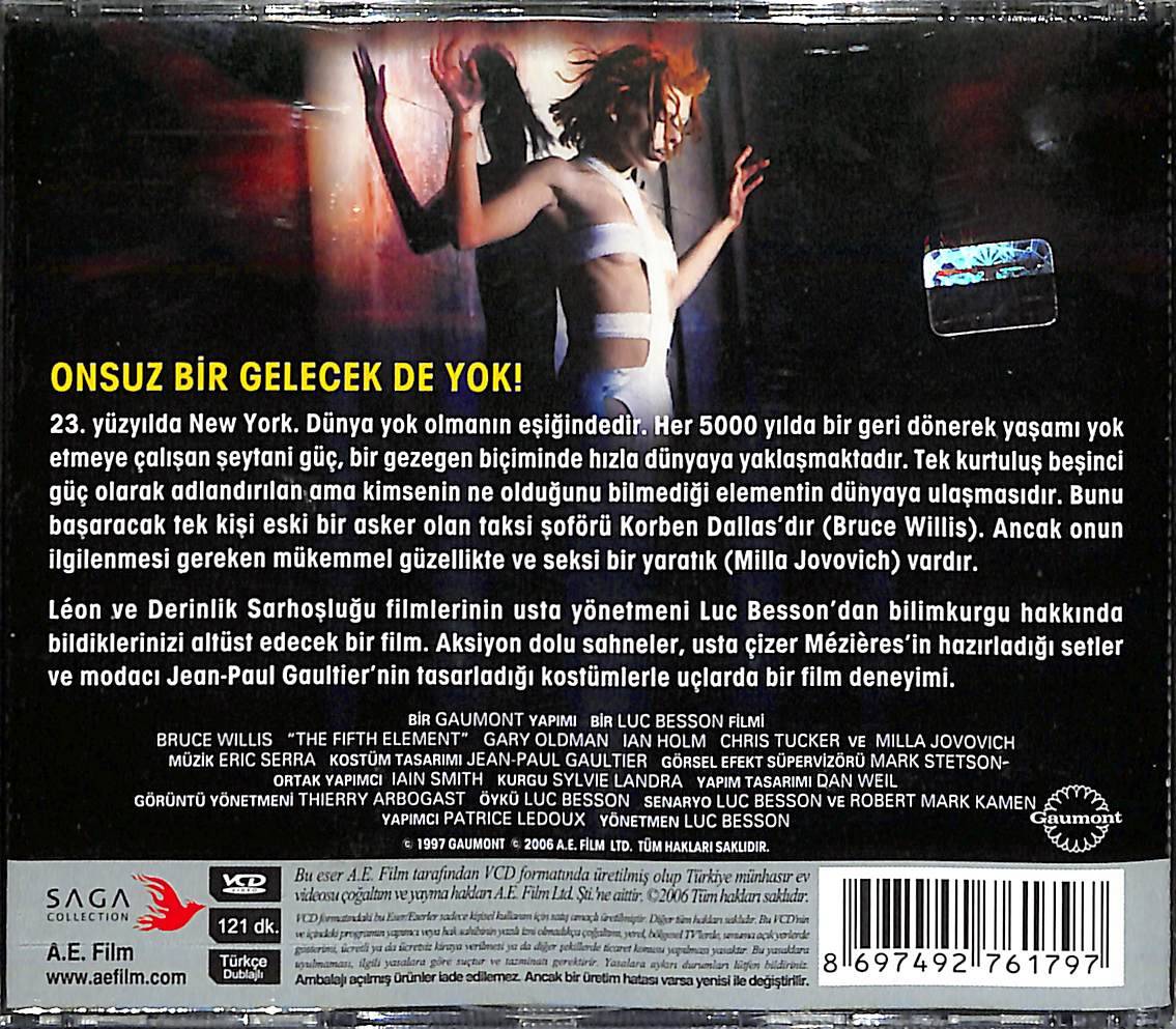 Beşinci Güç - The The Fifth Element (Bruce Willis) Orjinal VCD Film VCD27894 - 2