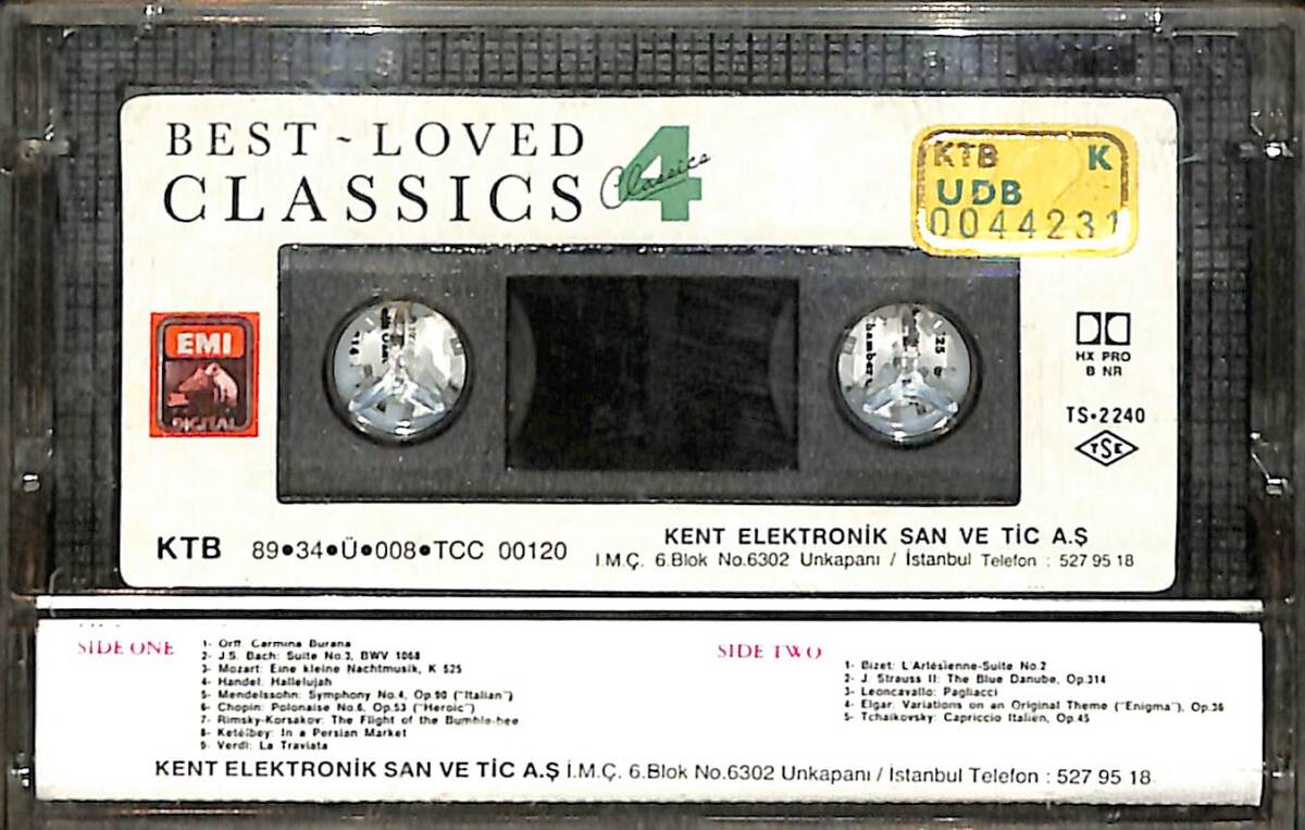 Best Loved Classics - 4 Kaset (İkinci El Kaset) KST29755 - 2