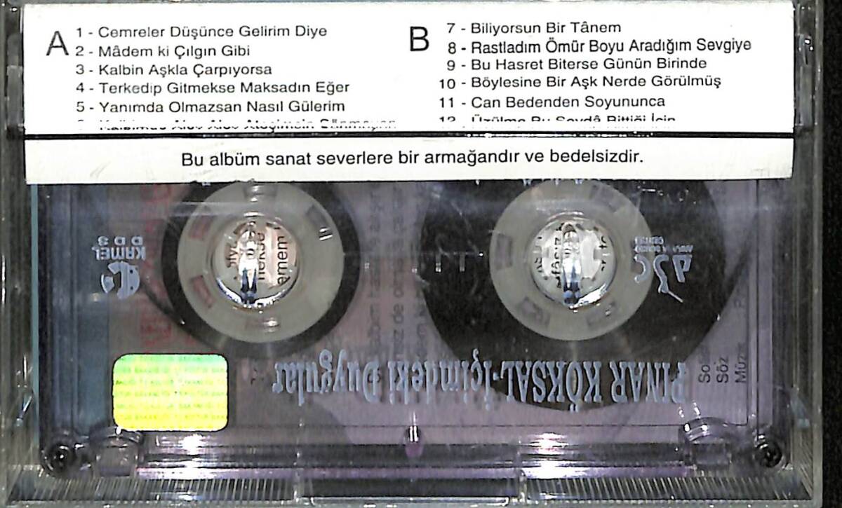 Bestekâr Pınar Köksal - İçimdeki Duygular Orijinal Kaset (İkinci El) KST30363 - 2