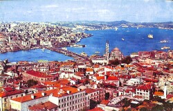 Beyazıt Kulesinden Haliç Ve Boğaz Kartpostal (Küçük Boy) KRT21956 - Gökçekoleksiyon