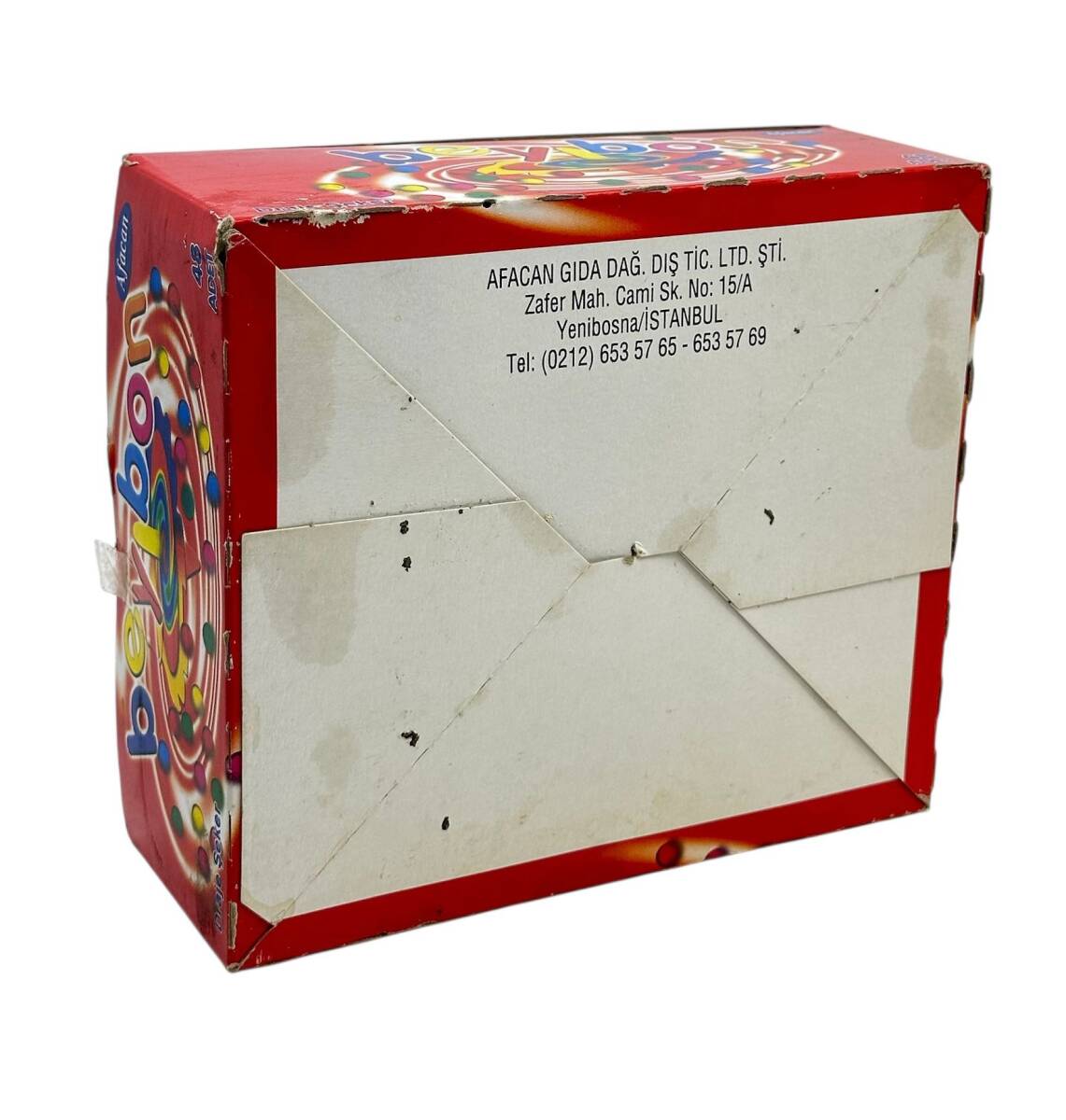 Beybon (Afacan Gıda) Draje Şeker Topaç Oyuncak Hediyeli Açılmamış Kutu 2003 AOB4776 - 5