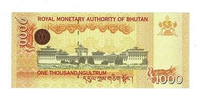 Bhutan 1000 Ngultrum 2008 ÇİL YKP7362 - 2