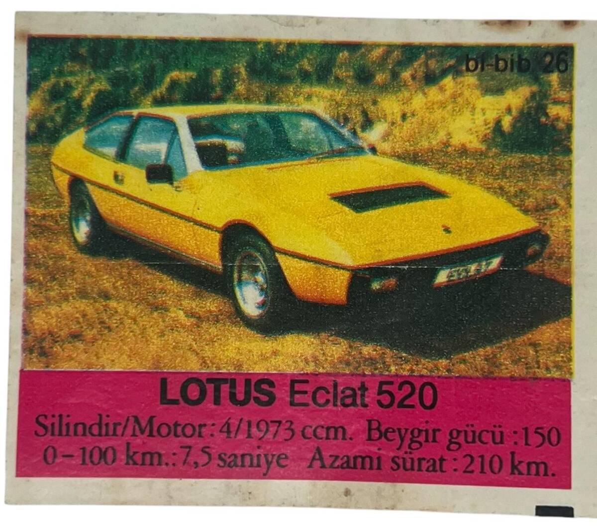BİBİB bi-bib No 26 - LOTUS Eclat 50 Sakız Kağıdı Stickers # SKZ1395(E) - 1