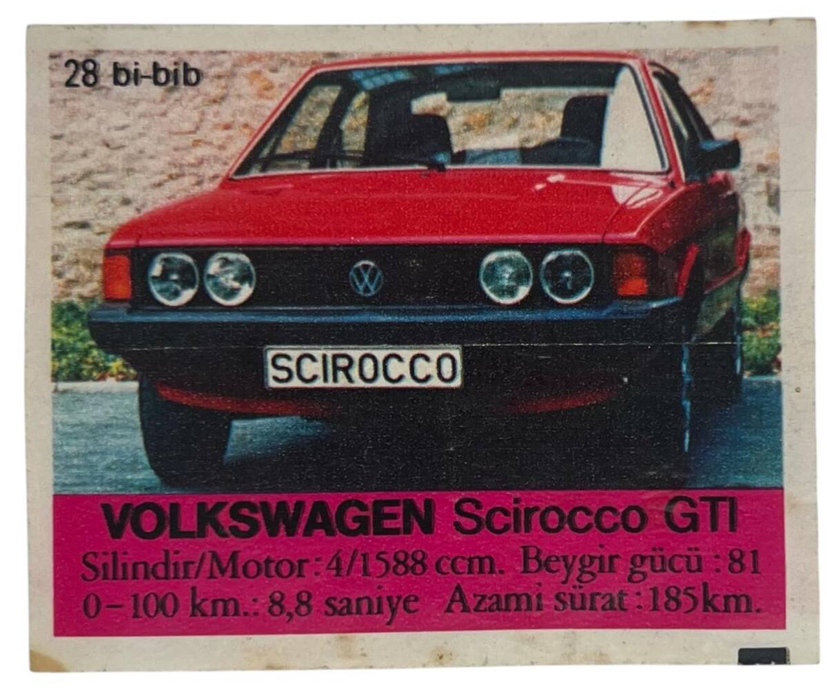 BİBİB bi-bib No 28 - VOLKSWAGEN Scirocco GTI Sakız Kağıdı Stickers # SKZ1396(E) - 3