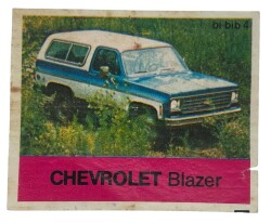 BİBİB bi-bib No 4 - CHEVROLET BLAZER Sakız Kağıdı Stickers # SKZ1391(E) - 1