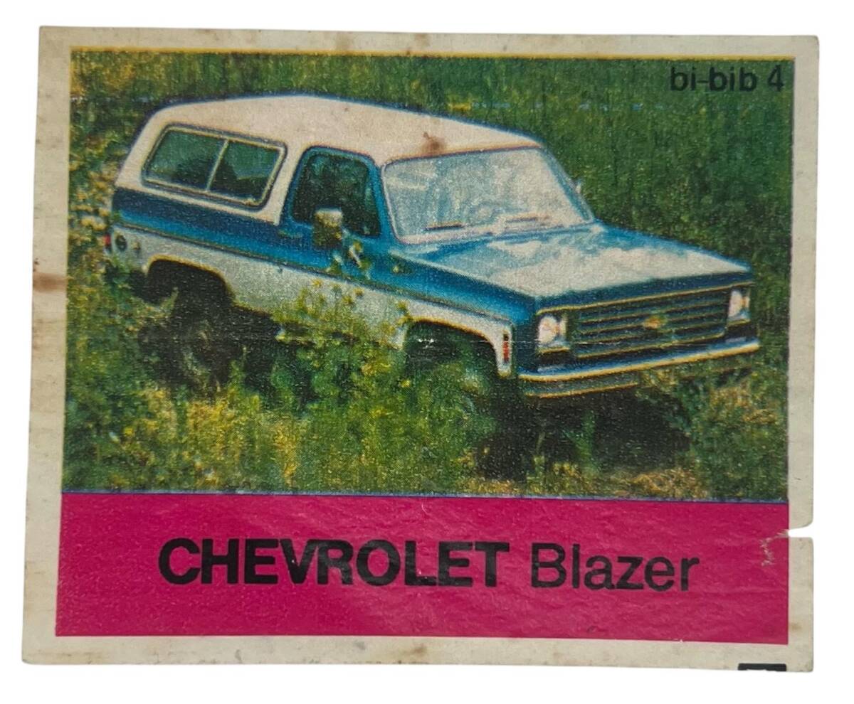 BİBİB bi-bib No 4 - CHEVROLET BLAZER Sakız Kağıdı Stickers # SKZ1391(E) - 1