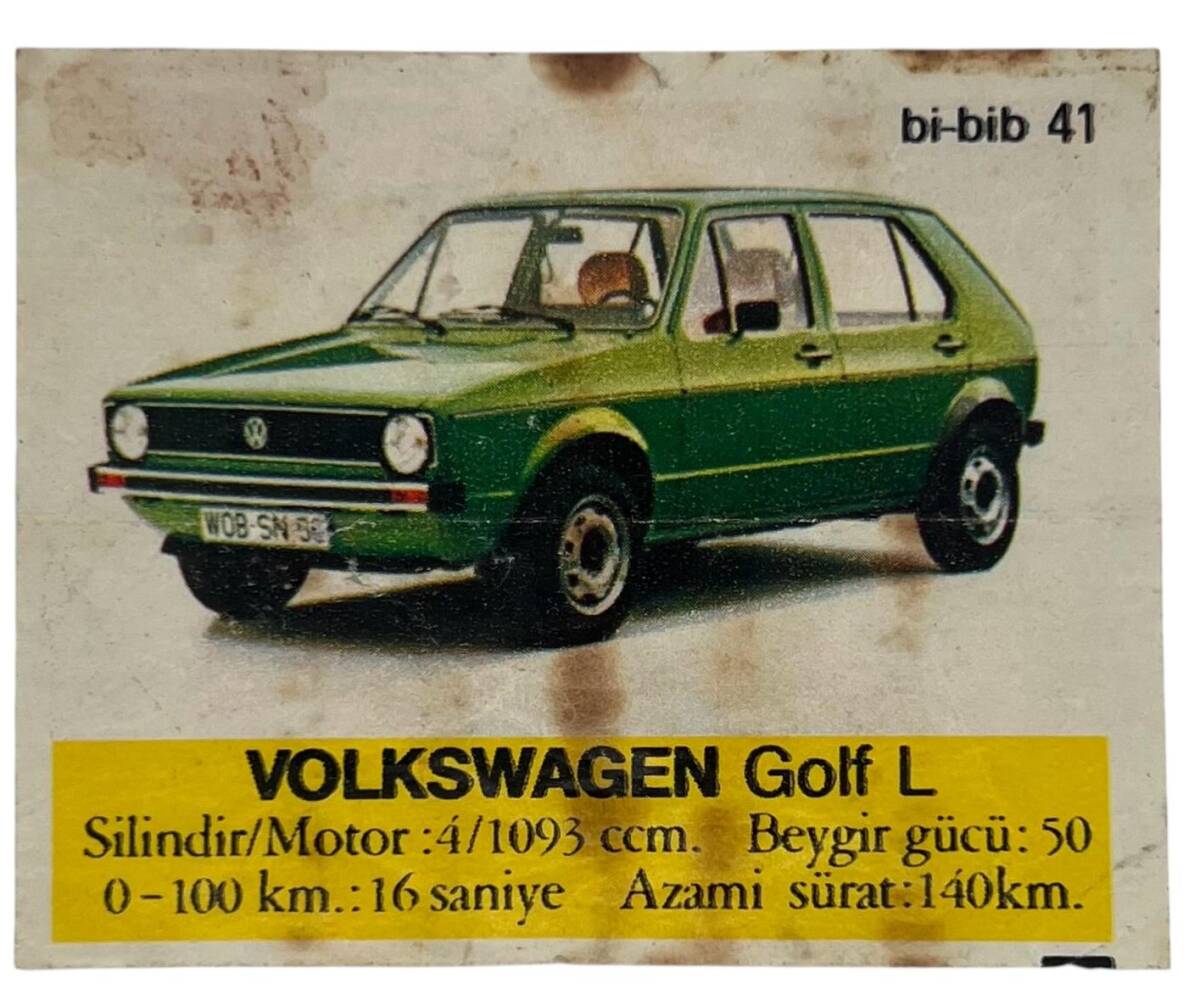 BİBİB bi-bib No 41 - VOLKSWAGEN Golf L Sakız Kağıdı Stickers # SKZ1399(E) - 3