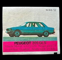 BİBİB Bİ-BİB No 52 Sakız Kağıdı Stickers SKZ643 - 1