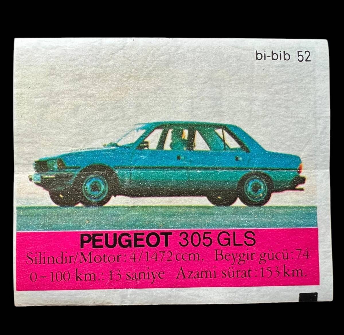BİBİB Bİ-BİB No 52 Sakız Kağıdı Stickers SKZ643 - 1