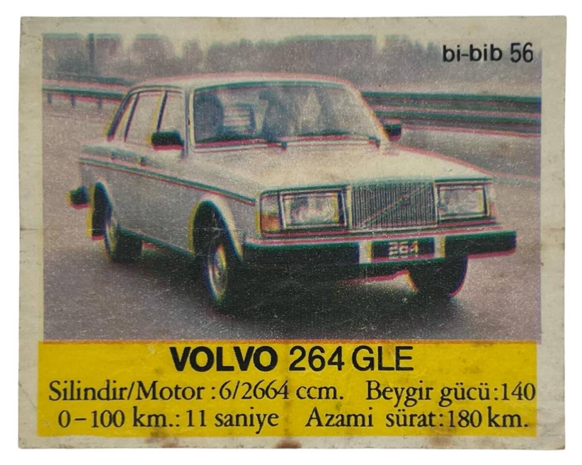 BİBİB bi-bib No 56 - VOLVO 264 GLE Sakız Kağıdı Stickers # SKZ1405(E) - 1