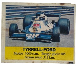 BİBİB bi-bib No 6 - TYRRELL-FORD Sakız Kağıdı Stickers # SKZ1392(E) - 1