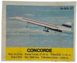 BİBİB bi-bib No 61 - CONCORDE Sakız Kağıdı Stickers # SKZ1409(E) - 1