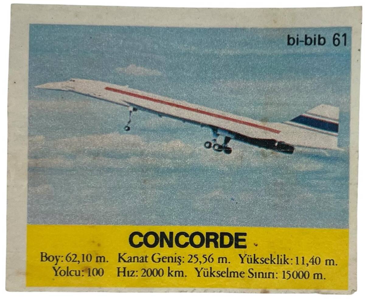 BİBİB bi-bib No 61 - CONCORDE Sakız Kağıdı Stickers # SKZ1409(E) - 1