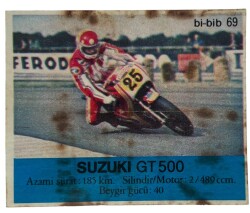 BİBİB bi-bib No 69 -SUZİKİ GT 500 Sakız Kağıdı Stickers # SKZ1410(E) - 1