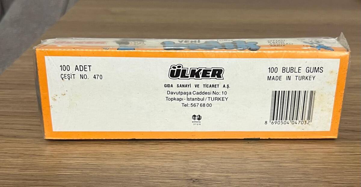 BIDIK - ÜLKER BIDIK (ÜLKER) 1993 Şekerli Sakız Açılmamış Kutu # SKZ1810 - 6
