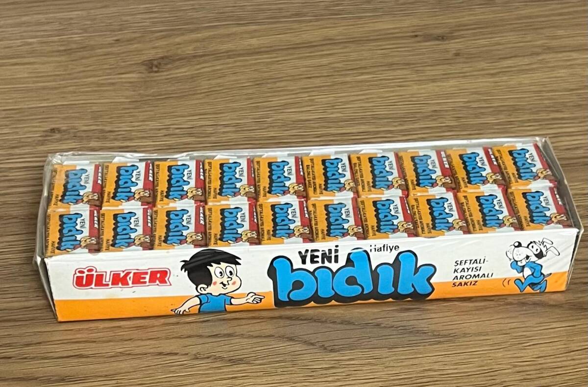 BIDIK - ÜLKER BIDIK (ÜLKER) 1993 Şekerli Sakız Açılmamış Kutu # SKZ1810 - 7