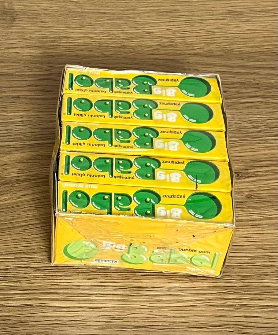 BİGBABOL- Big Babol (PERFETTİ) 1991 Yumşak Balonlu Ciklet.Açılmamış Dolu Paket #SKZ2074 - 4