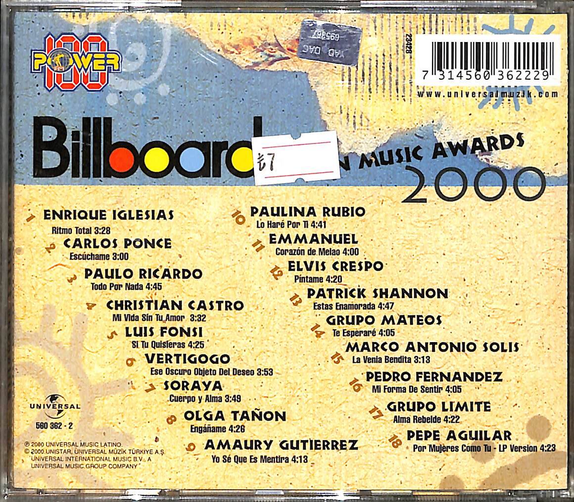 Billboard Latin Music Awards 2000 CD (İkinci El) CD5704 - 2