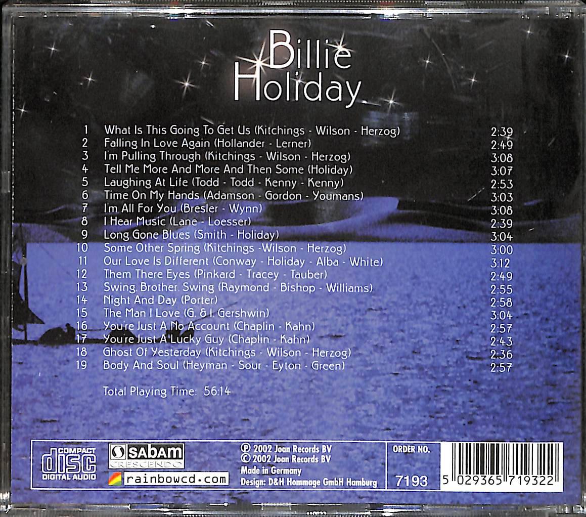Billie Holiday - Billie Holiday CD (İkinci El) CD4891 - 2