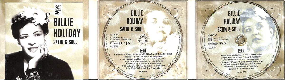 Billie Holiday - Satin & Soul CD (İkinci El) CD4552 - 2