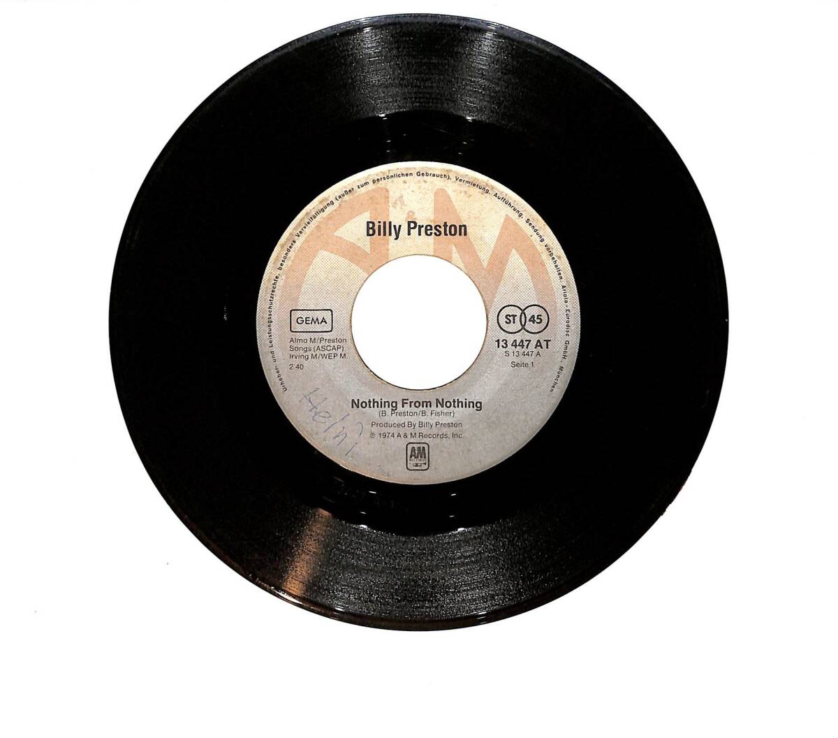 Billy Preston – Nothing From Nothing PLAK 1974 (10/8) PLK26286 - 2