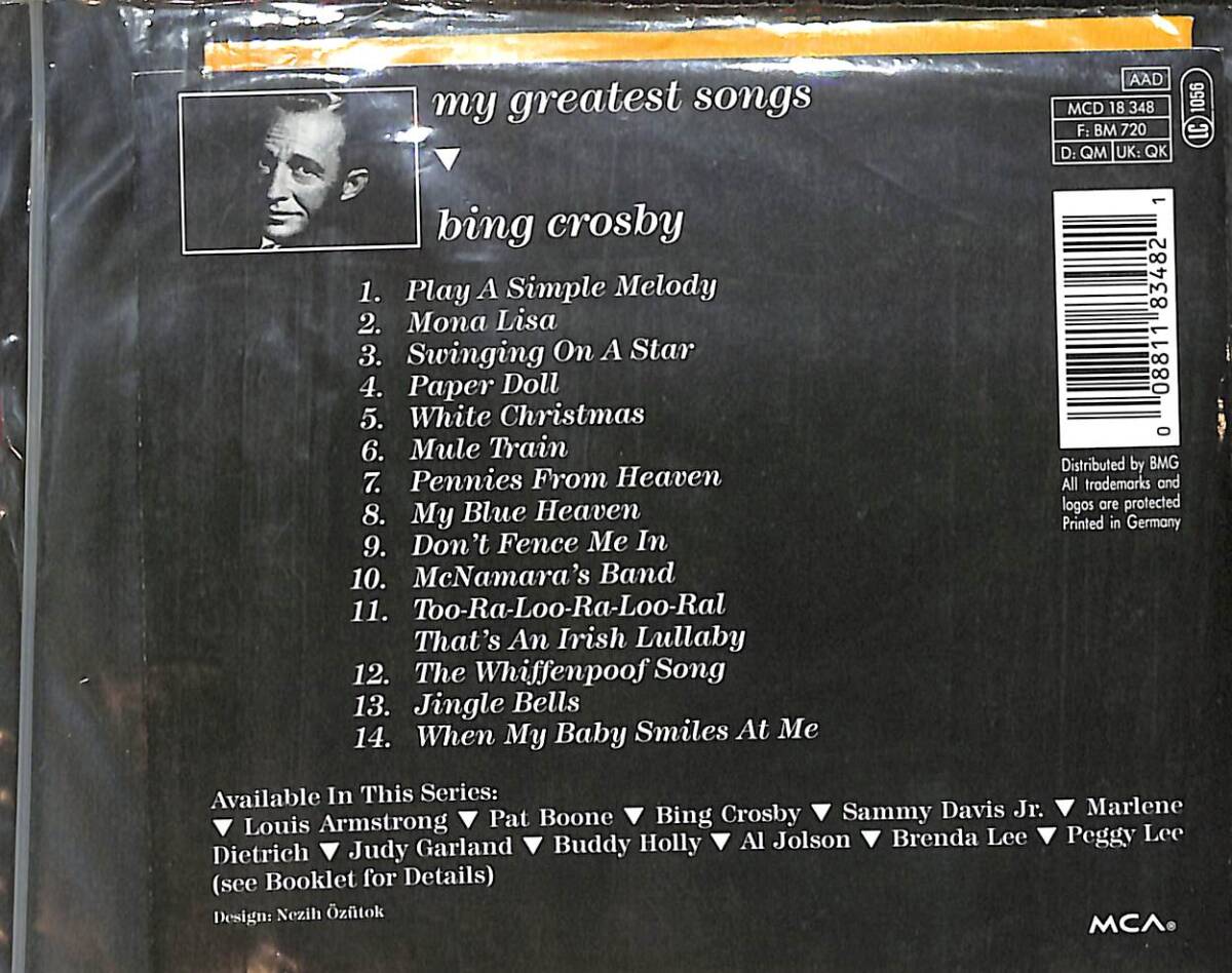Bing Crosby ‎– My Greatest Songs CD (İkinci El) CD5805 - 2