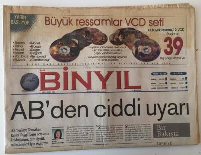 Binyıl Gazetesi 17 Ekim 2000 - ABden Ciddi Uyarı İdam Cezasının Kaldırılması Tam Üyelik Müzakerelerinin İçin Şart GZ13858 - 2