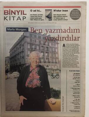 Binyıl Gazetesi Kitap Eki - 10 Kasım 2000 - Marlo Morgan Ben Yazmadım Yazdırdılar GZ25362 - 1