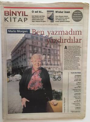 Binyıl Gazetesi Kitap Eki 10 Kasım 2000 - Marlo Morgan Ben Yazmadım Yazdırdılar , Mahrem Elif Şafak GZ18604 - 1
