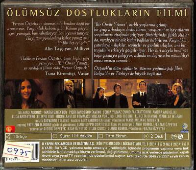 Bir Ömür Yetmez VCD Film VCD18093 - 2